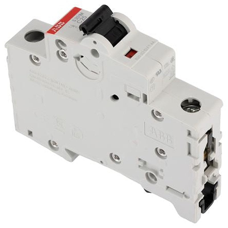 ABB System Pro M Compact System Pro M Compact Miniature Circuit Breaker, 1-Pole, 25A, Type C, 253V ac AC, 72 V dc DC, 10
