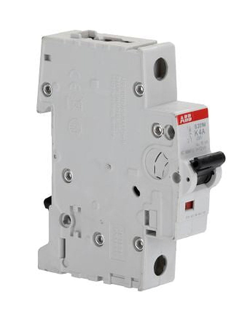ABB System Pro M Compact S200M Miniature Circuit Breaker, 1-Pole, 4A, Type K, 253V ac AC, 72 V dc DC, 15 kA Breaking