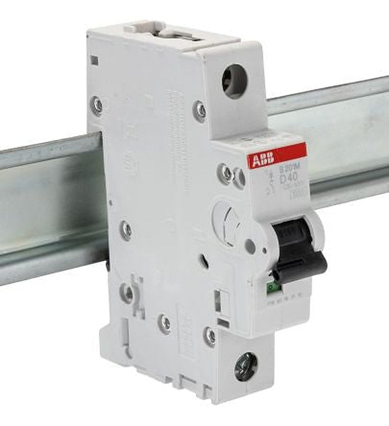ABB System Pro M Compact S200M Miniature Circuit Breaker, 1-Pole, 40A, Type D, 230V ac AC, 72 V dc DC, 15 kA Breaking