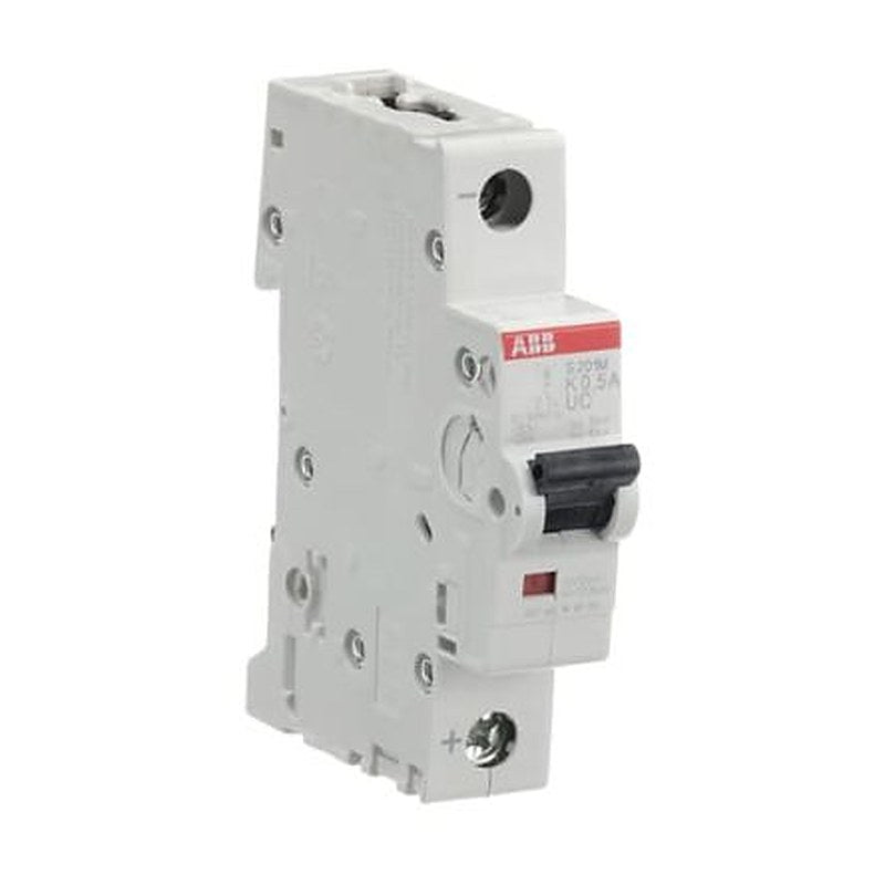 ABB System Pro M Compact S200 M UC Miniature Circuit Breaker, 1-Pole, 0.5A, Type K, 230V ac AC, 220 V dc DC, 10 kA