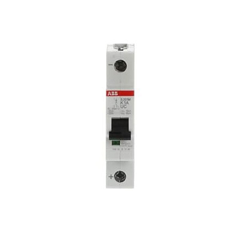ABB System Pro M Compact S200 M UC Miniature Circuit Breaker, 1-Pole, 1A, Type K, 230V ac AC, 220 V dc DC, 10 kA