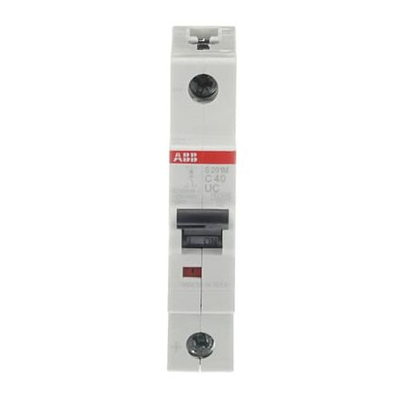ABB System Pro M Compact S200 M UC Miniature Circuit Breaker, 1-Pole, 40A, Type C, 230V ac AC, 220 V dc DC, 10 kA