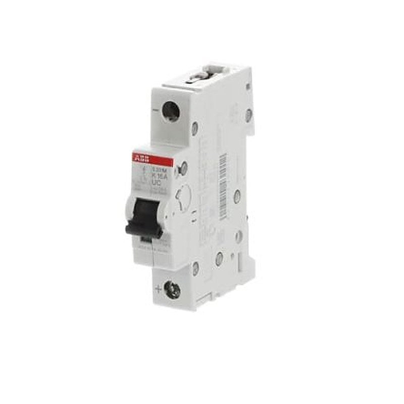 ABB System Pro M Compact S200 M UC Miniature Circuit Breaker, 1-Pole, 16A, Type K, 230V ac AC, 220 V dc DC, 10 kA