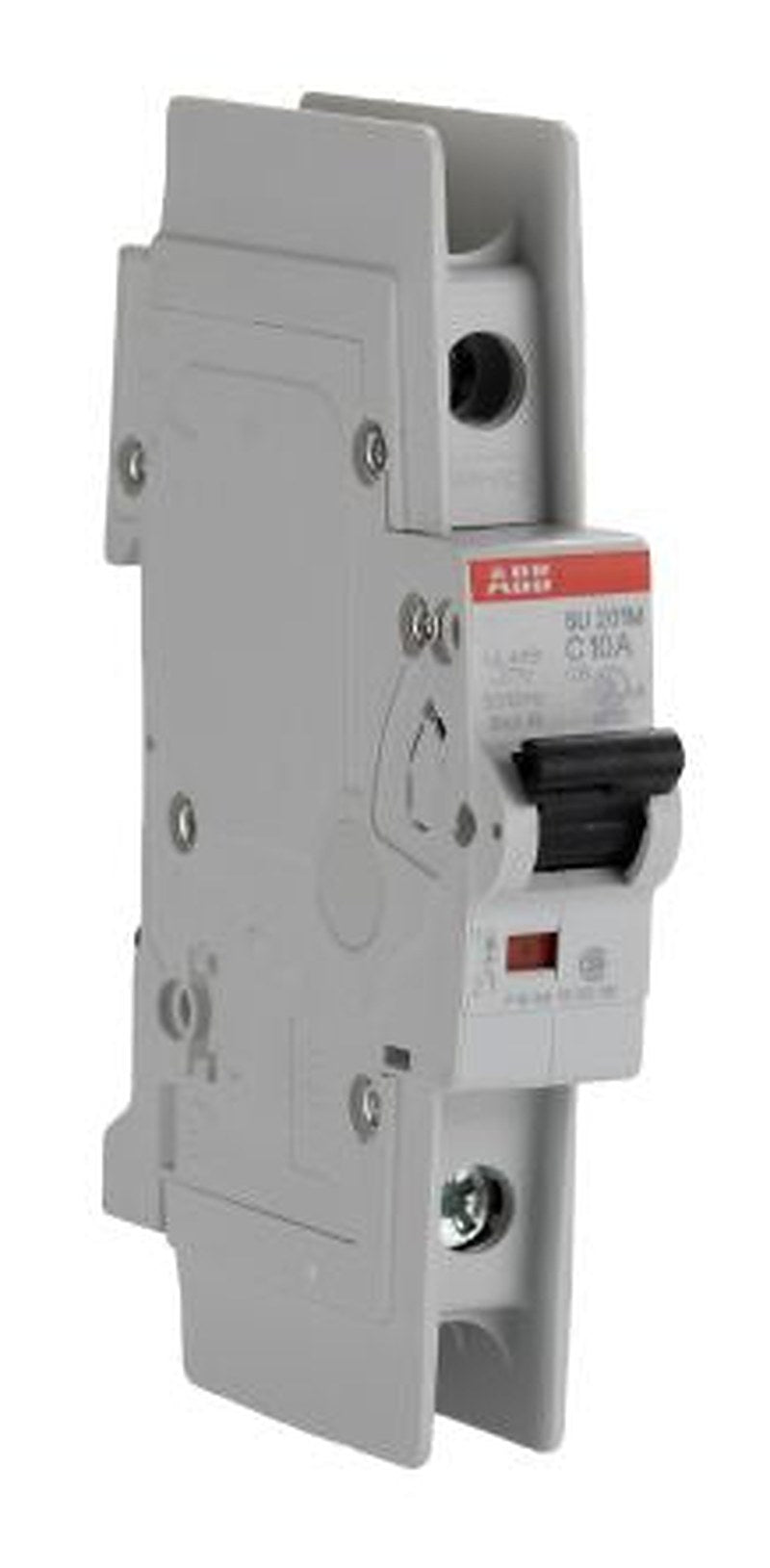 ABB System Pro M Compact SU200 M Miniature Circuit Breaker, 1-Pole, 10A, Type C, 277V ac AC, 277 V dc DC, 15 kA Breaking