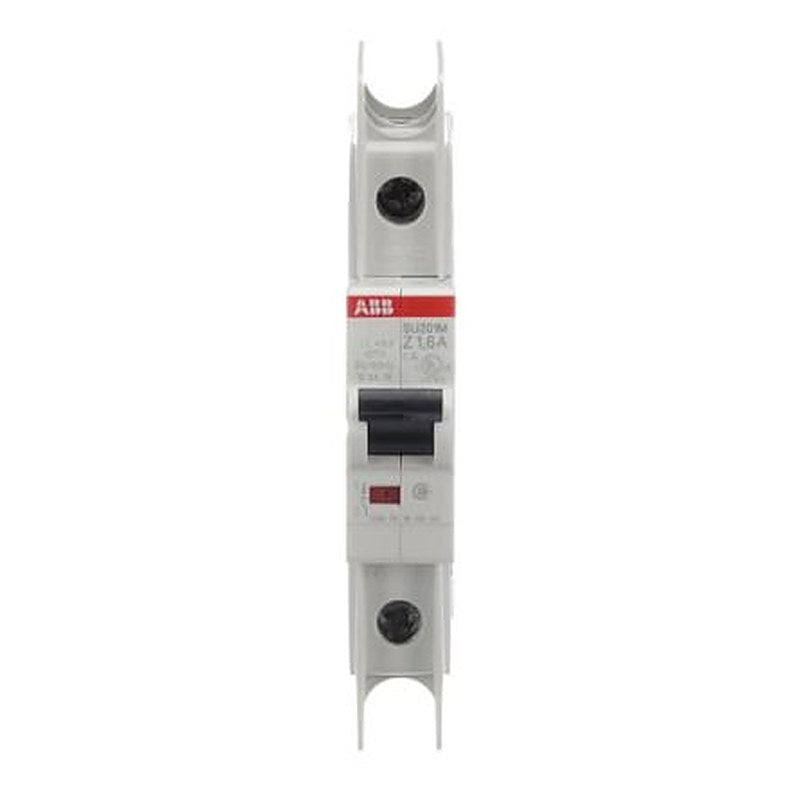 ABB SU200 M Miniature Circuit Breaker, 1-Pole, 1.6A, Type Z, 277V ac AC, 48 V dc DC, 15 kA Breaking Capacity