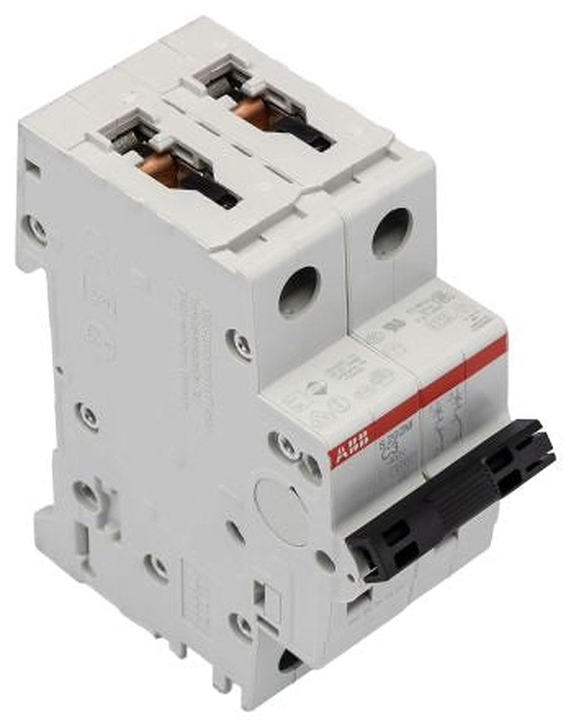 ABB System Pro M Compact S200M Miniature Circuit Breaker, 2-Pole, 3A, Type C, 440V ac AC, 125 V dc DC, 10 kA Breaking
