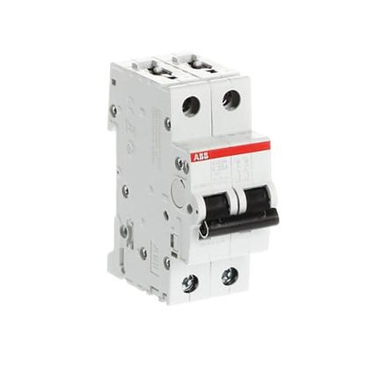 ABB System Pro M Compact S200M Miniature Circuit Breaker, 2-Pole, 20A, Type K, 400V ac AC, 125 V dc DC, 15 kA Breaking