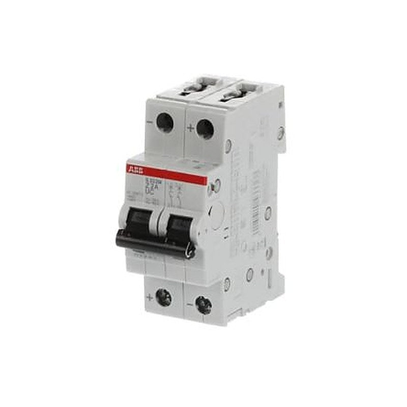 ABB System Pro M Compact S200 M UC Miniature Circuit Breaker, 2-Pole, 2A, Type Z, 400V ac AC, 440 V dc DC, 10 kA