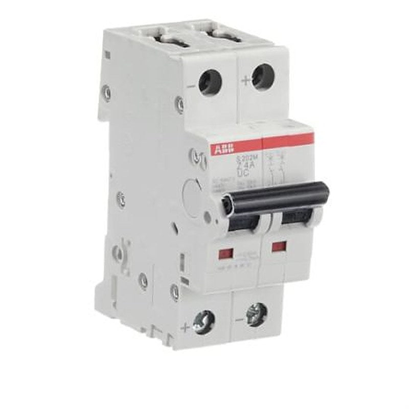 ABB System Pro M Compact S200 M UC Miniature Circuit Breaker, 2-Pole, 4A, Type Z, 400V ac AC, 440 V dc DC, 10 kA