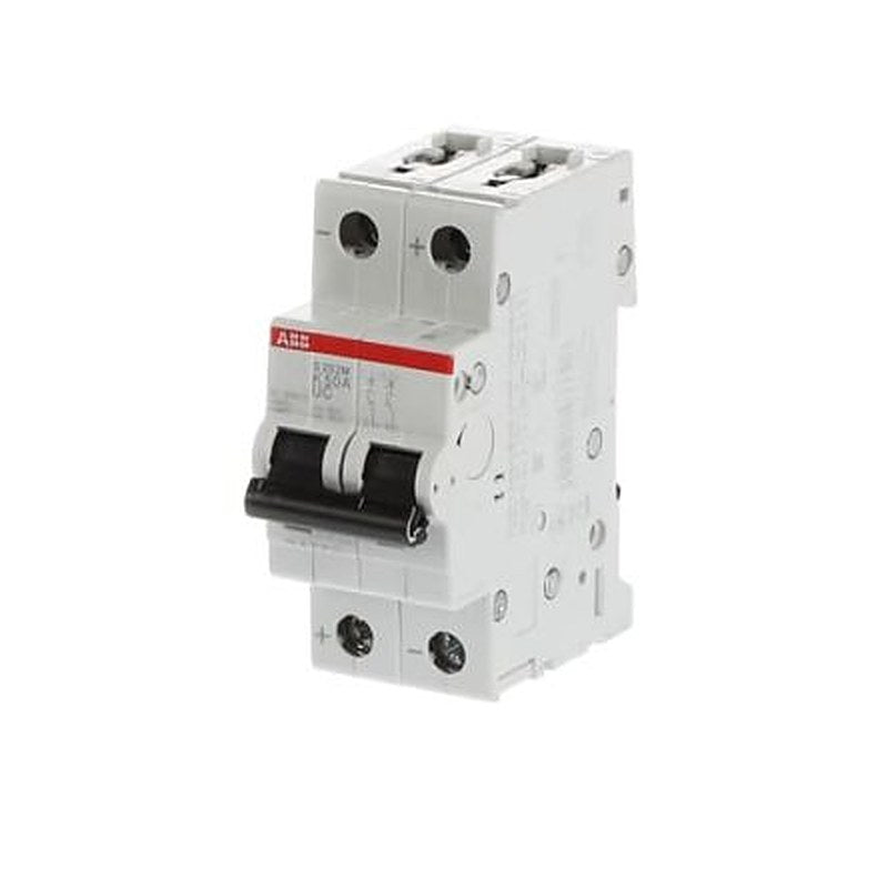 ABB System Pro M Compact S200 M UC Miniature Circuit Breaker, 2-Pole, 50A, Type K, 400V ac AC, 440 V dc DC, 10 kA