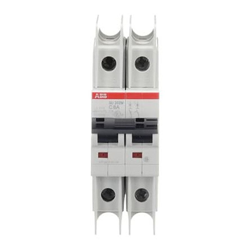 ABB SU200 M Miniature Circuit Breaker, 2-Pole, 8A, Type C, 440V ac AC, 96 V dc DC, 15 kA Breaking Capacity