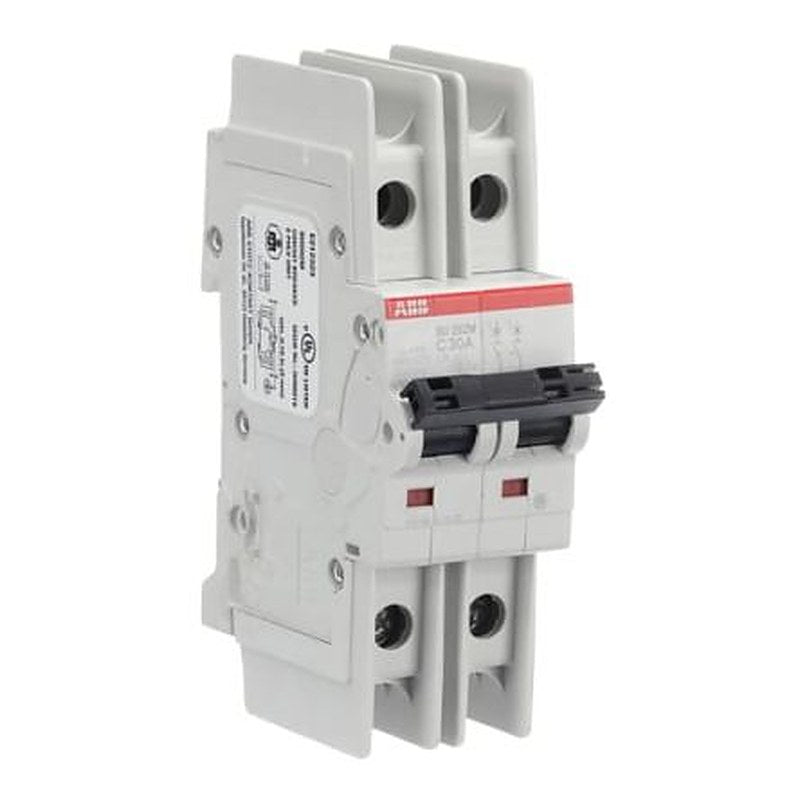 ABB SU200 M Miniature Circuit Breaker, 2-Pole, 30A, Type C, 440V ac AC, 96 V dc DC, 15 kA Breaking Capacity