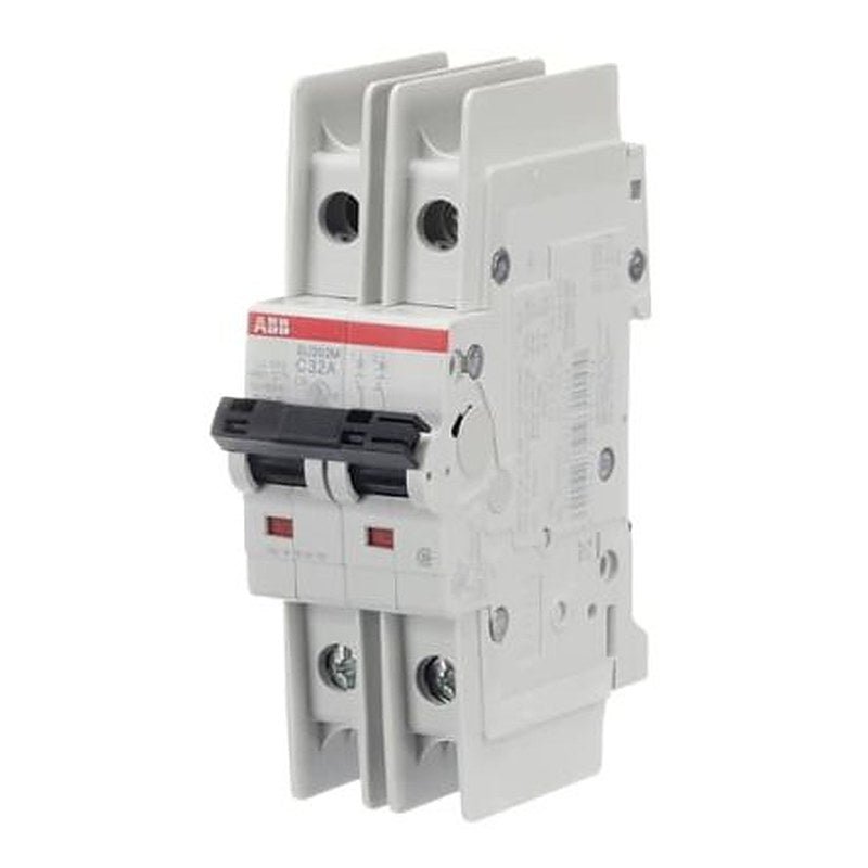 ABB SU200 M Miniature Circuit Breaker, 2-Pole, 32A, Type C, 440V ac AC, 96 V dc DC, 15 kA Breaking Capacity