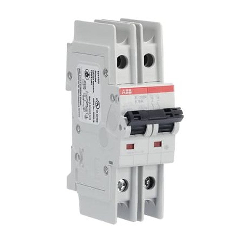 ABB SU200 M Miniature Circuit Breaker, 2-Pole, 8A, Type K, 440V ac AC, 96 V dc DC, 15 kA Breaking Capacity