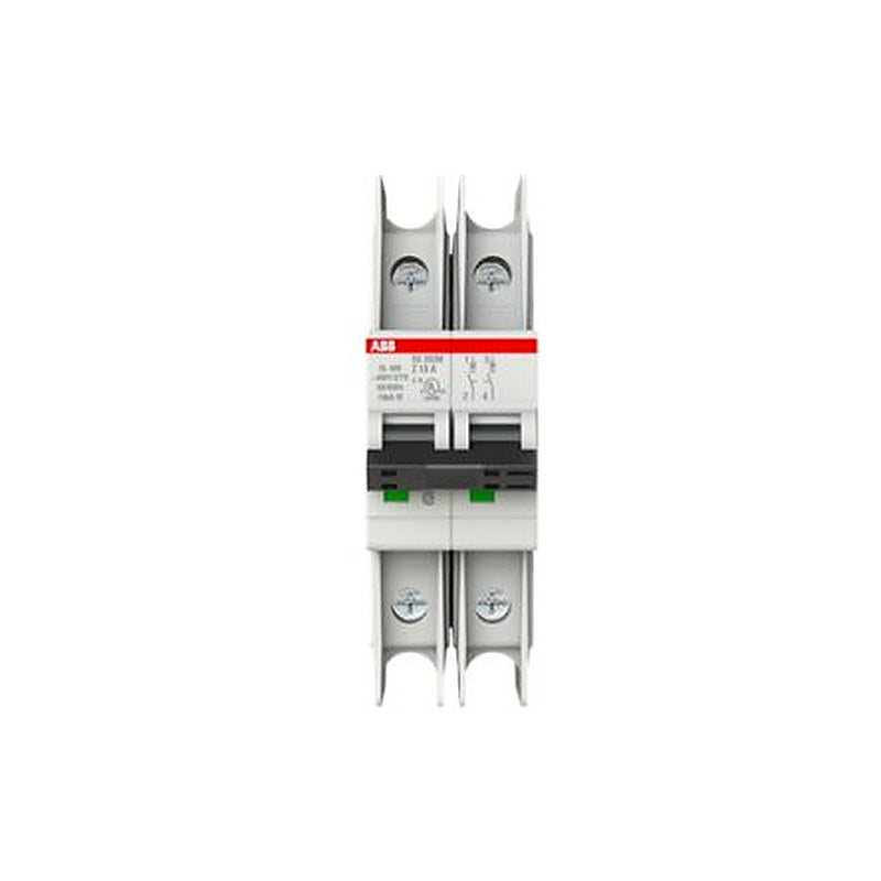 ABB SU200 M Miniature Circuit Breaker, 2-Pole, 10A, Type Z, 440V ac AC, 96 V dc DC, 15 kA Breaking Capacity