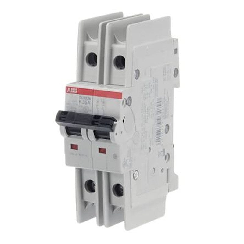 ABB SU200 M SU200 M Miniature Circuit Breaker, 2-Pole, 35A, Type K, 440V ac AC, 96 V dc DC, 15 kA Breaking Capacity