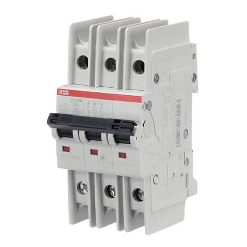 ABB SU200 M Miniature Circuit Breaker, 3-Pole, 3A, Type C, 400V ac AC, 15 kA Breaking Capacity
