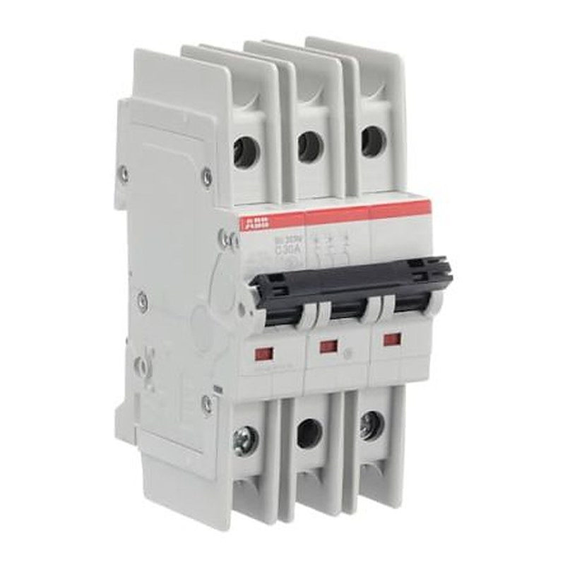 ABB SU200 M Miniature Circuit Breaker, 3-Pole, 30A, Type C, 400V ac AC, 500 V dc DC, 15 kA Breaking Capacity