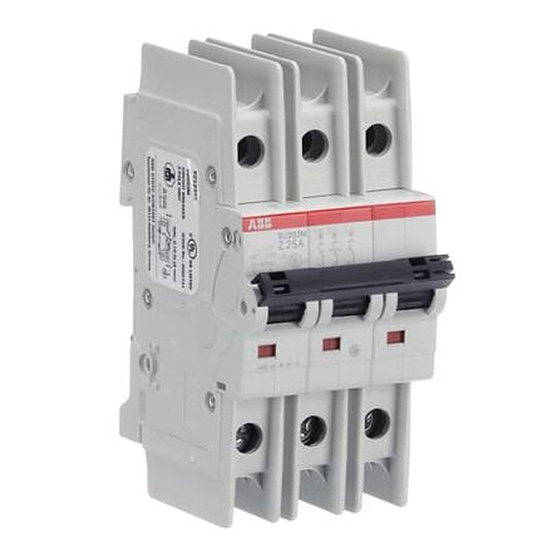 ABB SU200 M Miniature Circuit Breaker, 3-Pole, 25A, Type Z, 400V ac AC, 15 kA Breaking Capacity