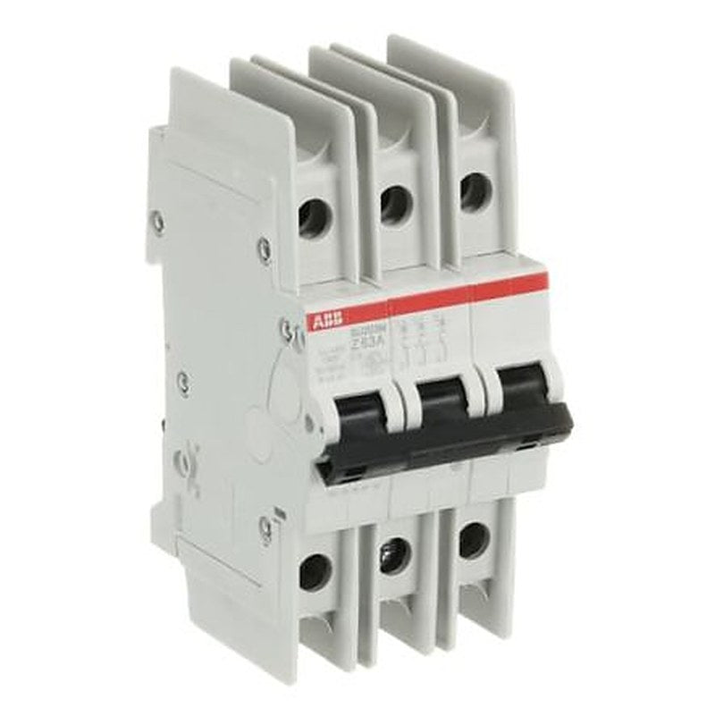 ABB SU200 M Miniature Circuit Breaker, 3-Pole, 63A, Type Z, 400V ac AC, 15 kA Breaking Capacity