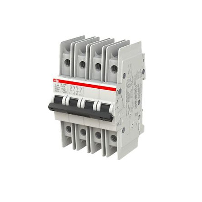ABB SU200 M Miniature Circuit Breaker, 4-Pole, 10A, Type C, 480V ac AC, 15 kA Breaking Capacity