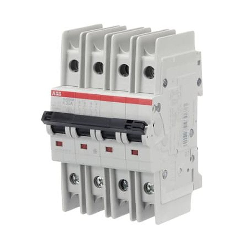 ABB SU200 M Miniature Circuit Breaker, 4-Pole, 30A, Type K, 480V ac AC, 15 kA Breaking Capacity