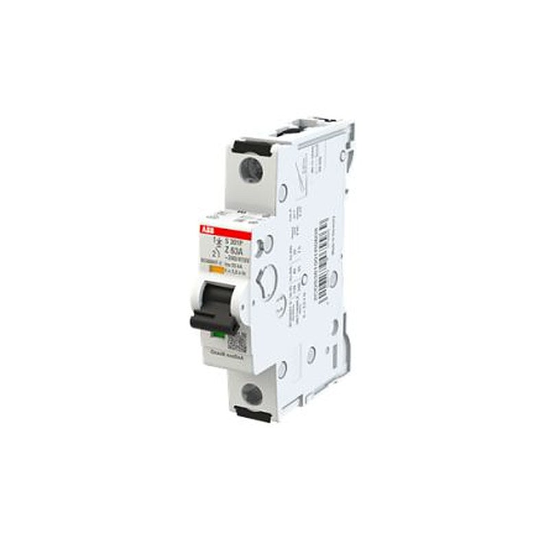 ABB System Pro M Compact S300P Miniature Circuit Breaker, 1-Pole, 63A, Type Z, 240V ac AC, 72 V dc DC, 25 kA Breaking