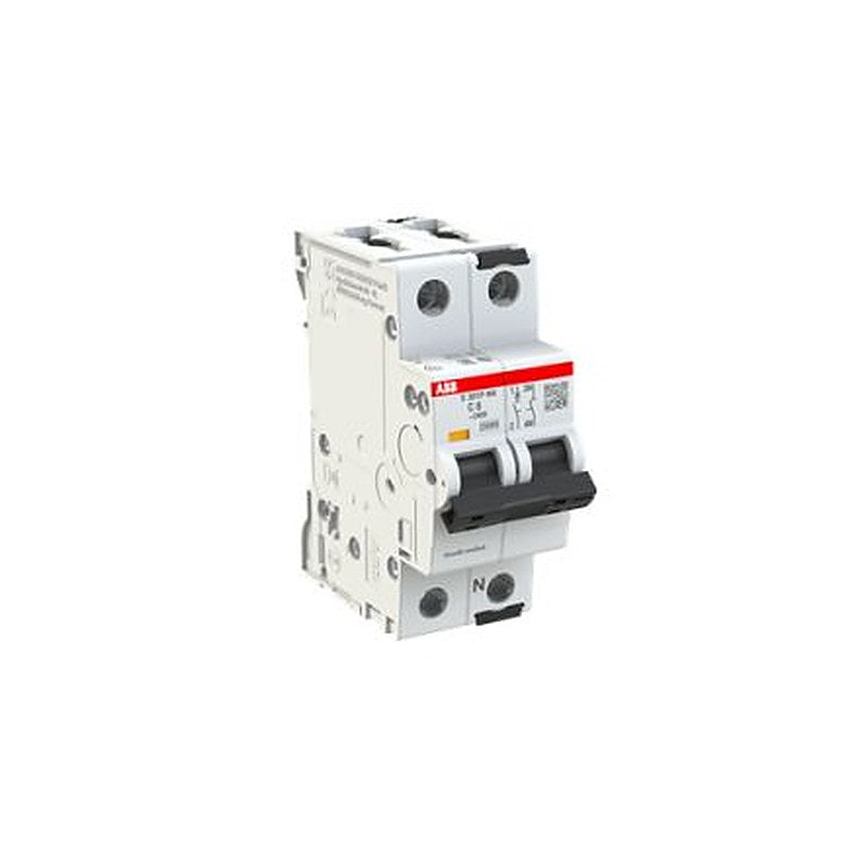 ABB System Pro M Compact S300P Miniature Circuit Breaker, 1-Pole, 8A, Type C, 240V ac AC, 72 V dc DC, 25 kA Breaking