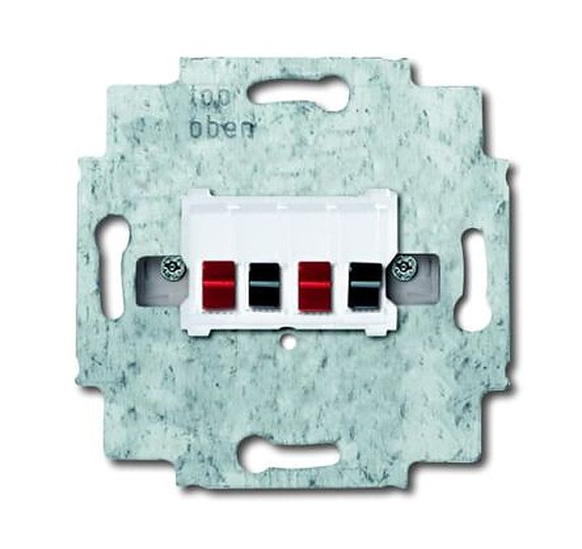 ABB 2CKA000230A0403 Straight Flush Loudspeaker Connector Alpine White, Screw