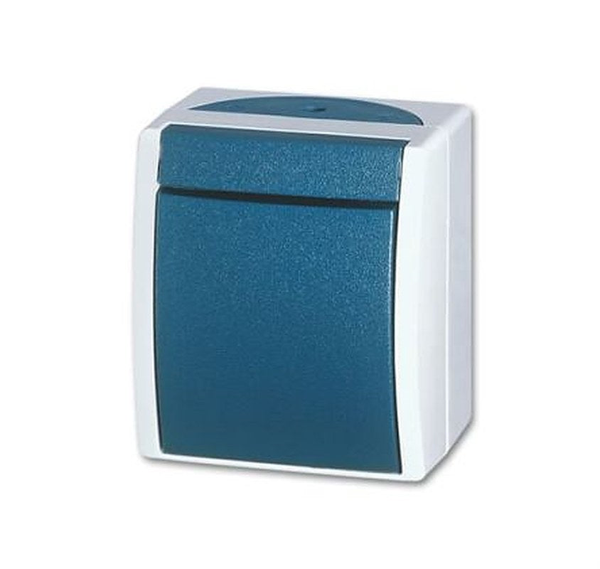 ABB Blue, 2 Way Rocker, 1 Gang, 2CKA001085A