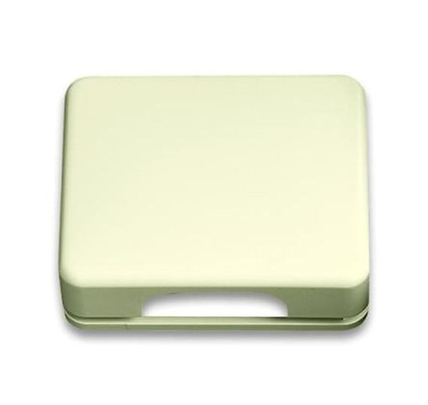 ABB White 1 Gang Plastic Cover Plate