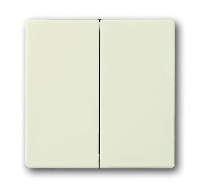 ABB White 2 Gang Light Switch Cover