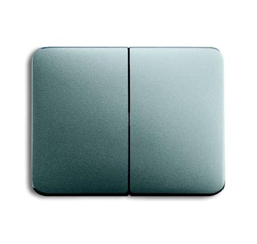 ABB Grey 2 Gang Light Switch Cover