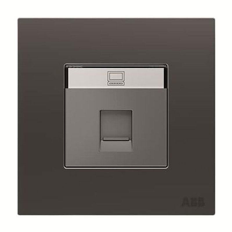 ABB AM33344-SB Series Ethernet Connector Female, Flush, Cat6 UTP Shield Straight 1 Port