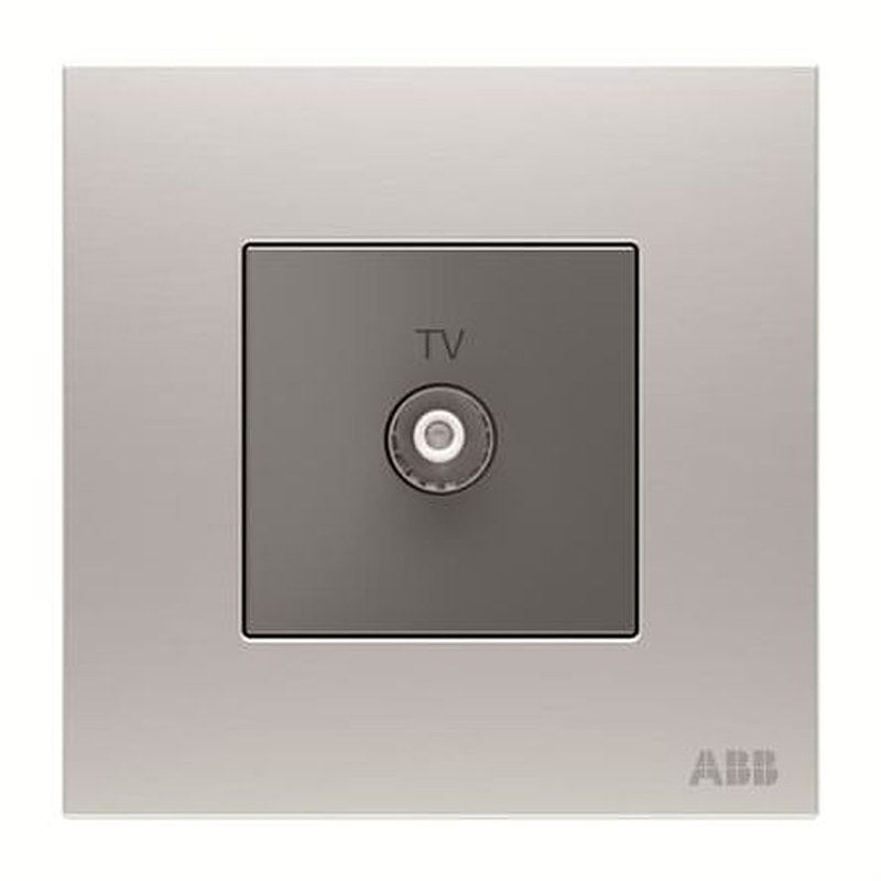 ABB M Connector Female 1 Outlet TV Aerial Connector, Flush