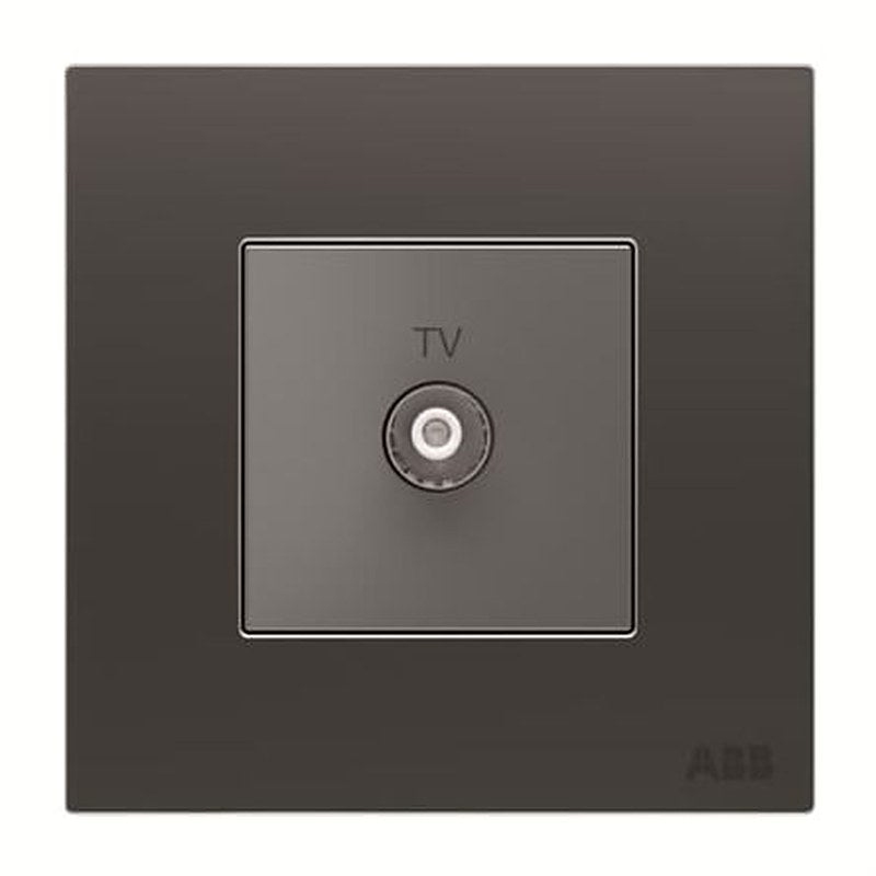 ABB M Connector Female 1 Outlet TV Aerial Connector, Flush