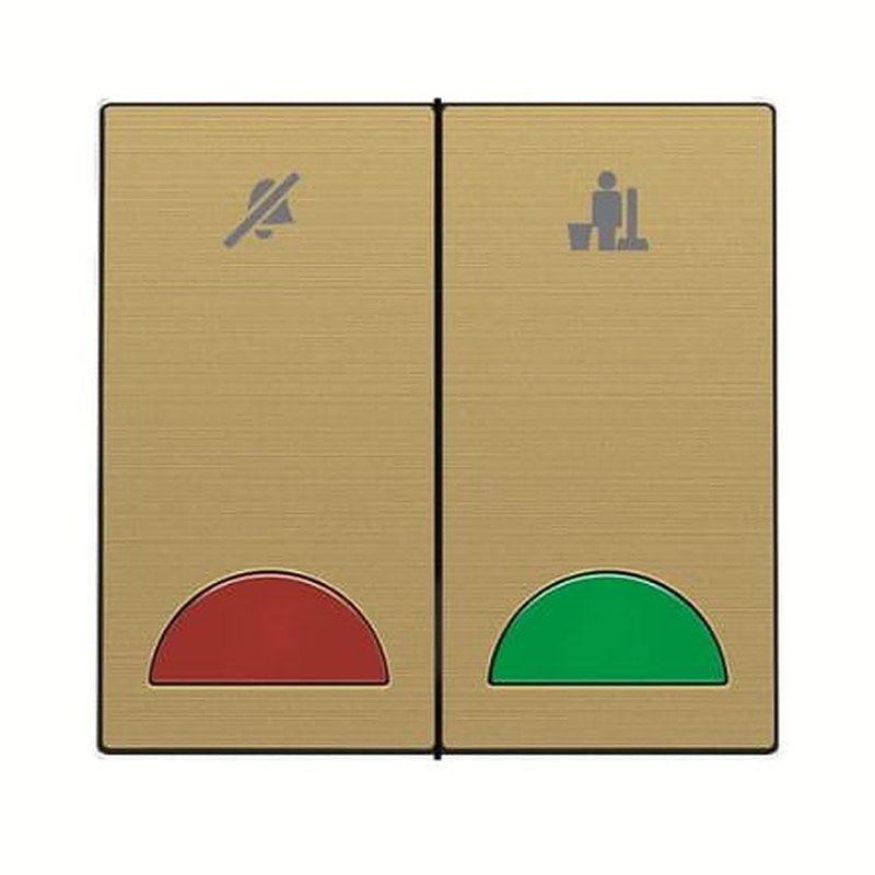 ABB Gold, 1 Way Push Button, 2 Gang, Millenium