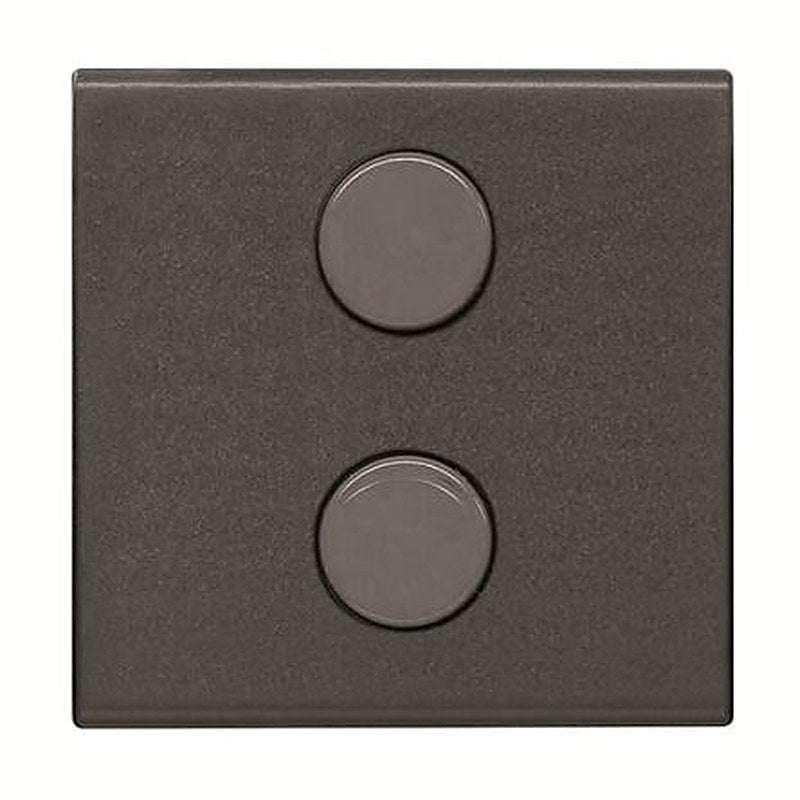 ABB Anthracite 2 Gang Cover Plate Plastic Cover Plate
