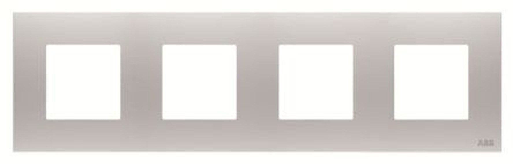 ABB Grey 4 Gang Light Switch Cover