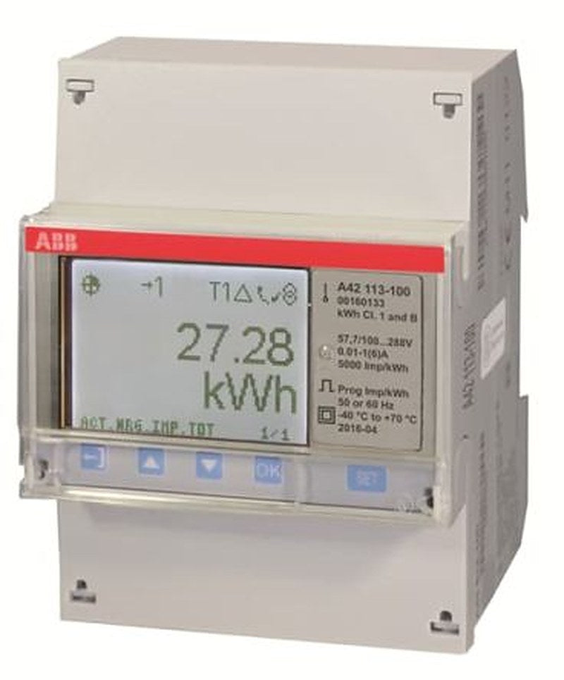 ABB 1 Phase LCD Energy Meter, Type Digital