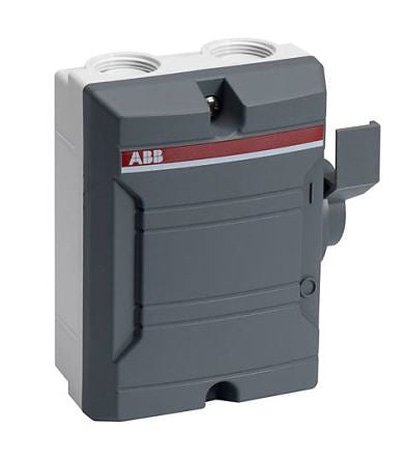 ABB 2-Pole DIN Rail Isolator Switch -, IP54, IP65, 16A, 7.5 kW