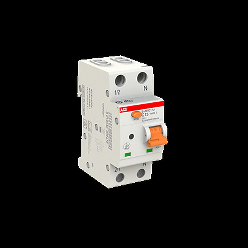 ABB S-ARC1 M S-ARC1 M Miniature Circuit Breaker, 1-Pole, 13A, Type C, 240V ac AC, 10 kA Breaking Capacity