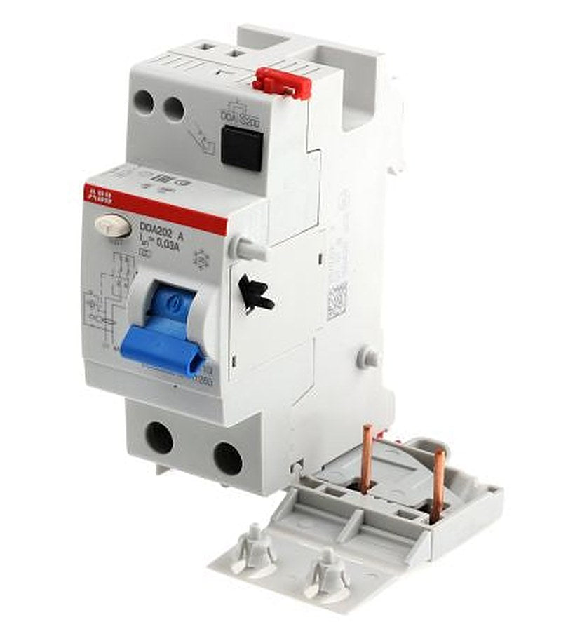 ABB DDA 200 A Series Residual Current Device, 25A, 1-Pole, 30 mA, Type A, 0.3 A 415V ac