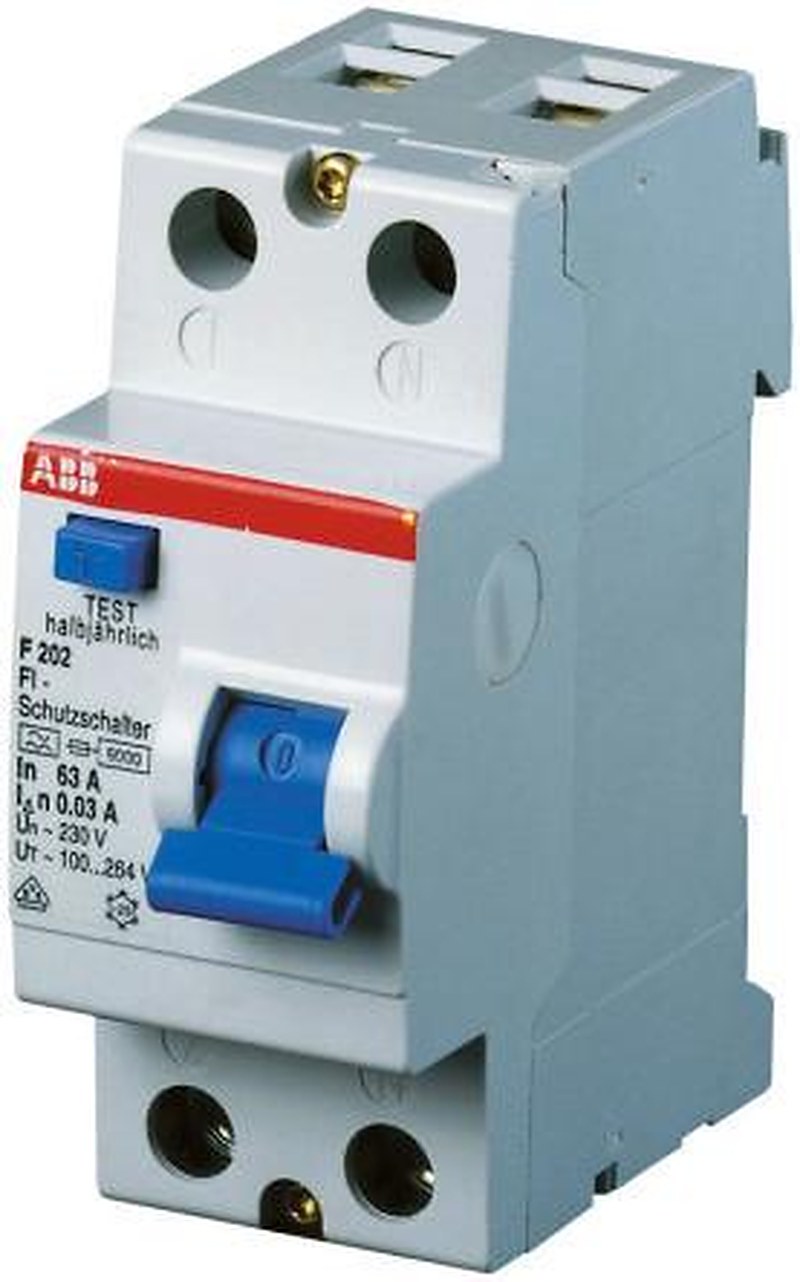 ABB F200 Series Residual Current Circuit Breaker, 40A, 2-Pole, 300 mA, Type A, 1 kA 230V ac