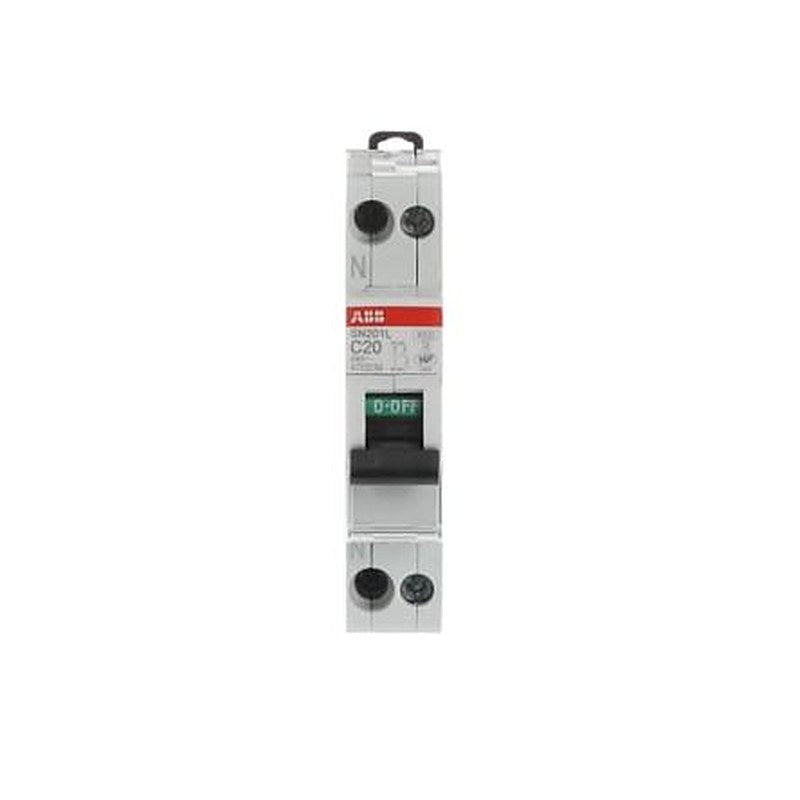 ABB SN201 SN201 Miniature Circuit Breaker, 1-Pole, 20A, Type C, 230V ac AC, 4.5 kA Breaking Capacity
