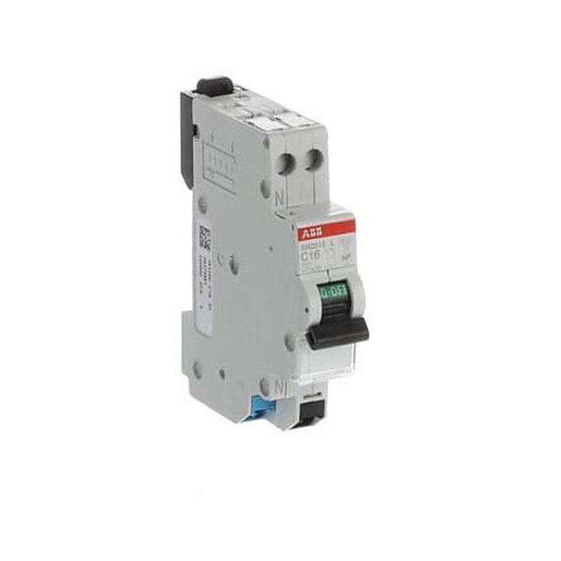 ABB SN201 SN201 Miniature Circuit Breaker, 1-Pole, 16A, Type C, 230V ac AC, 4.5 kA Breaking Capacity