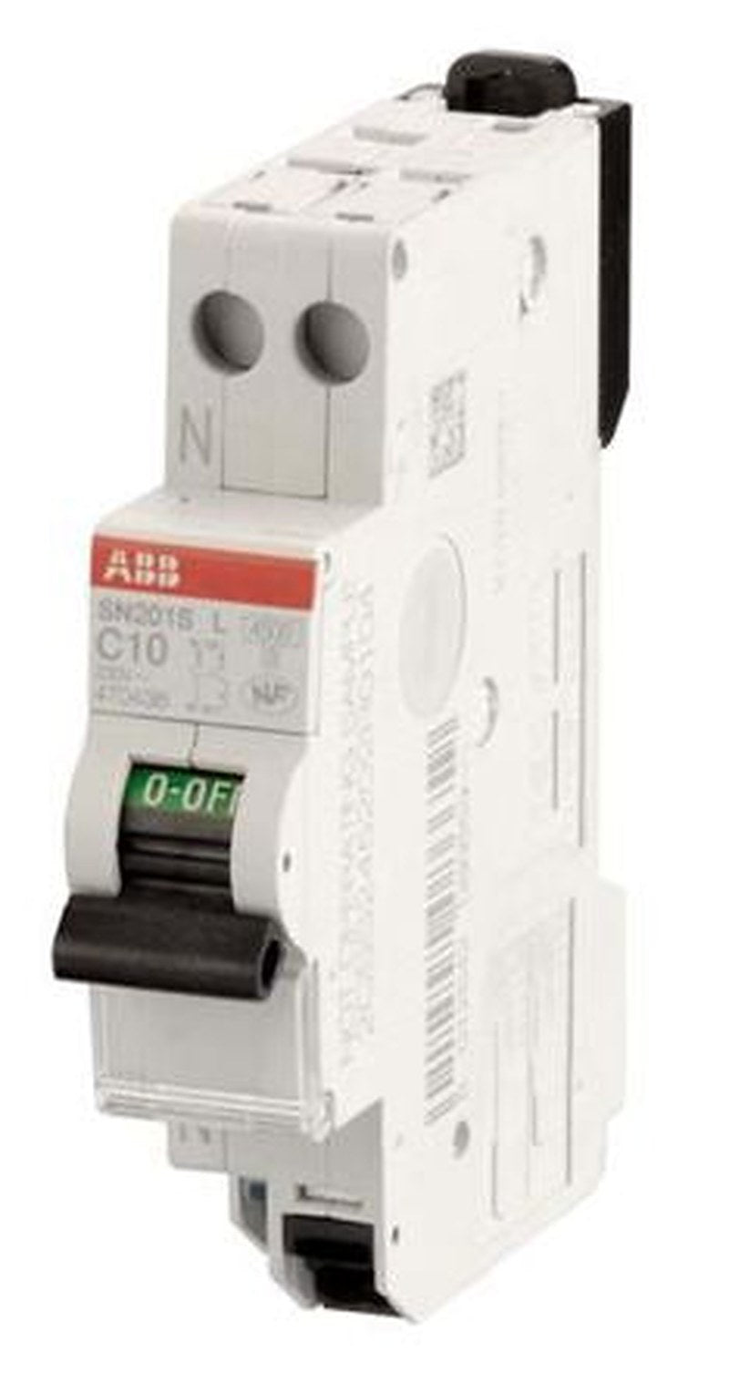 ABB SN201S L SN201 Miniature Circuit Breaker, 1-Pole, 32A, Type C, 230V ac AC, 4.5 kA Breaking Capacity