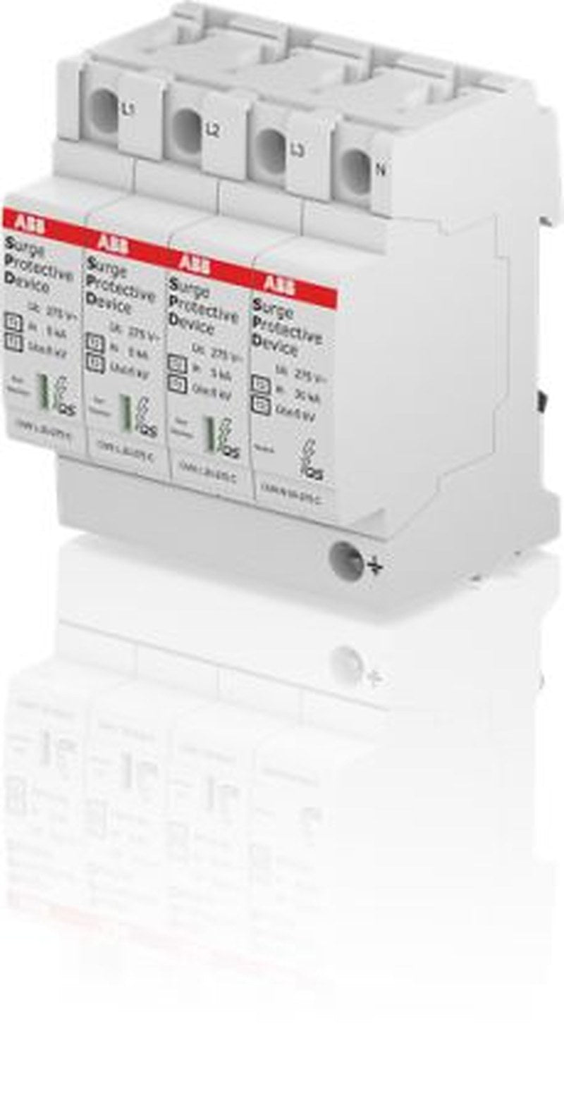ABB, OVR Surge Protection Device 400V ac Maximum Voltage Rating 20 kA Maximum Surge Current T2-T3 Surge Protective