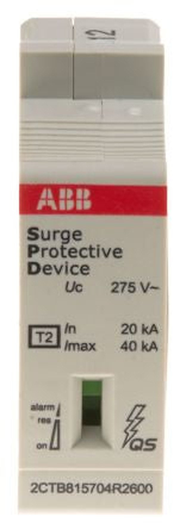 ABB, OVR Surge Protection Device 275V Maximum Voltage Rating 40 kA Maximum Surge Current Surge Protection Device