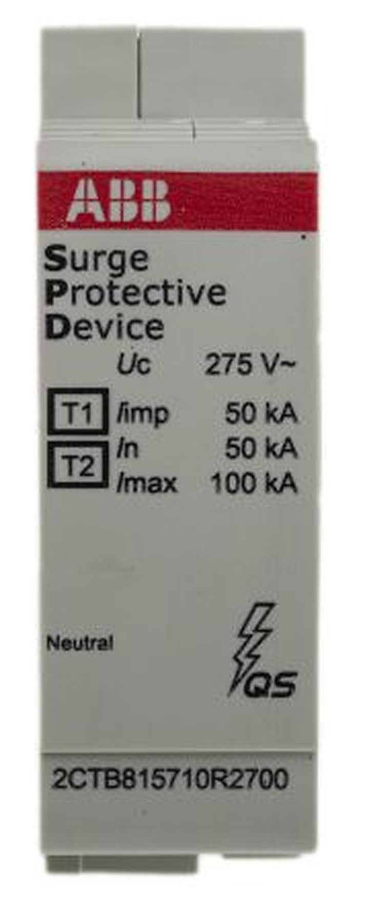 ABB, OVR Surge Protection Device 275V Maximum Voltage Rating 80 kA Maximum Surge Current Surge Protection Device